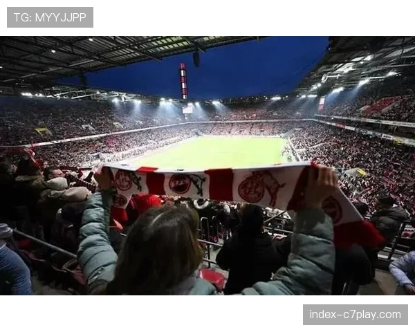 球迷看台：科隆客场球迷高唱队歌激励球队